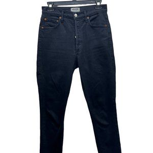 Agolde Los Angeles Premium Cotton Women's High Rise Jeans Black - Size 27